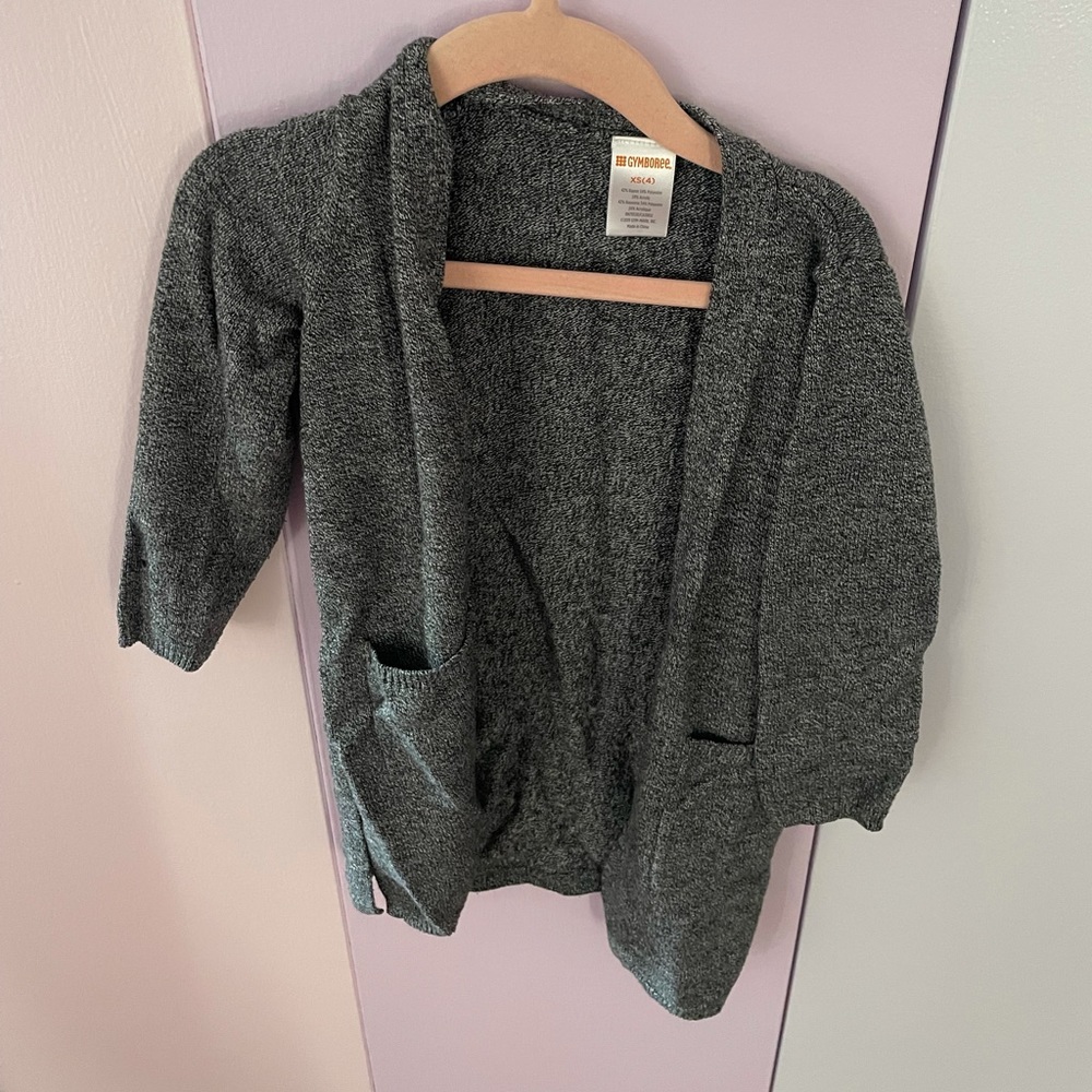 Gymboree sweater, grey, girls size 4